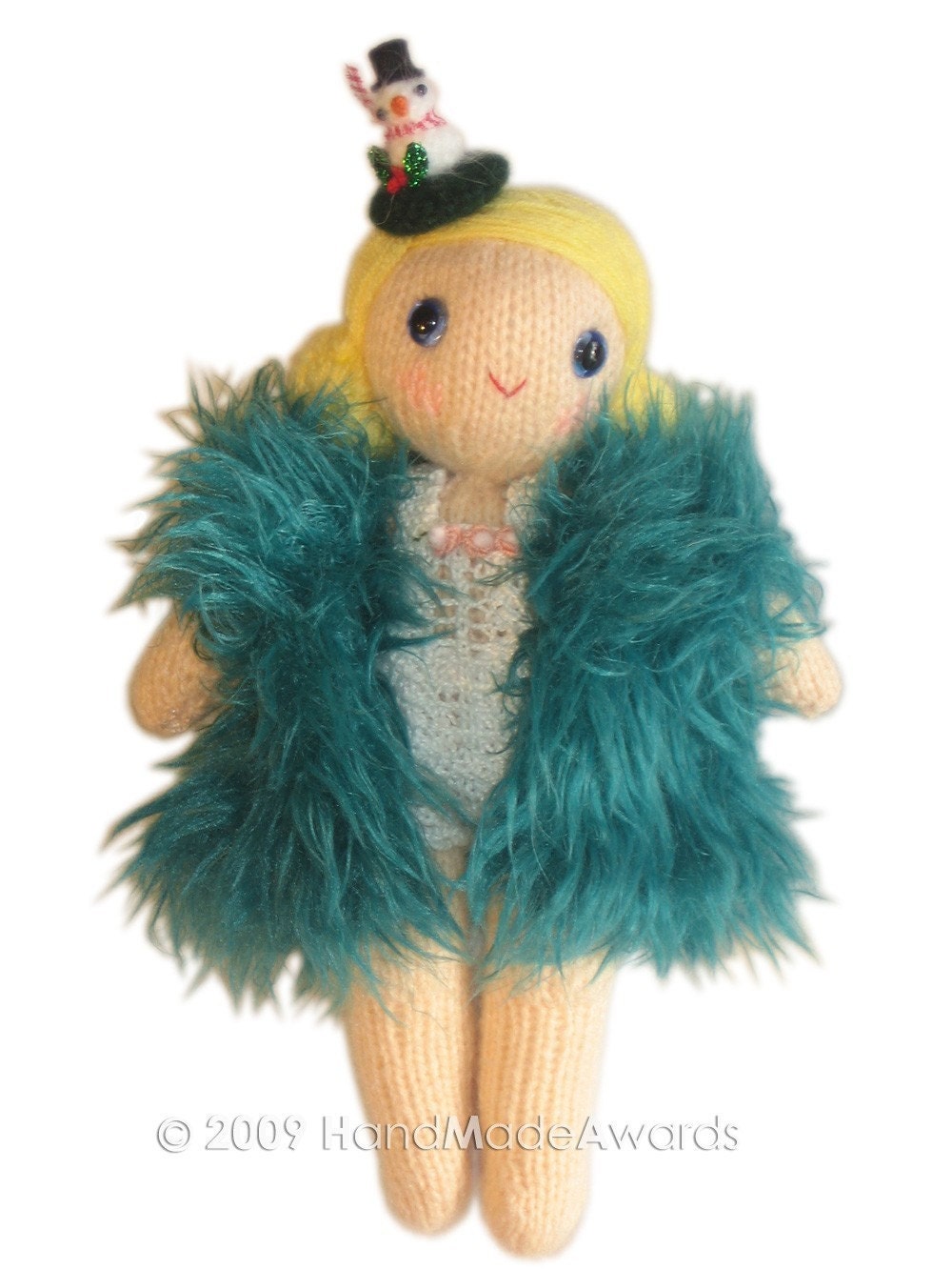 Adorable WINTER Girly DOLL Knit PATTERN pdf Email