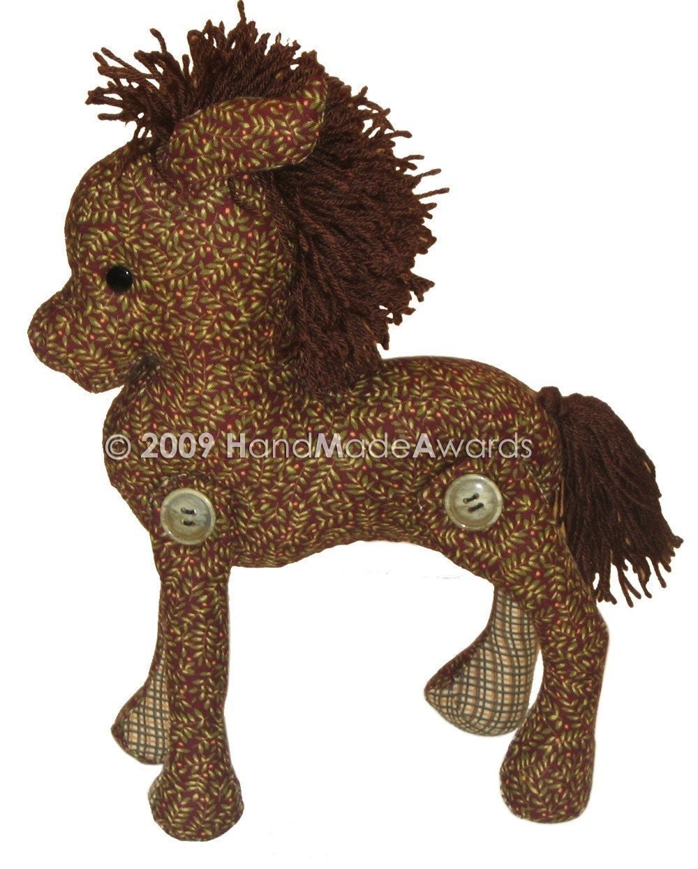 Lovely Fabric HORSE Classic Vintage Style PDF email PATTERN
