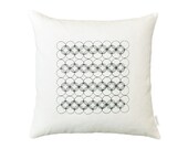 White Circles Pillow Cover