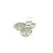 Simply Silver Earrings Round Silver Flower Dangle Long Beaded Wire