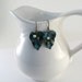 Brass Leaf Earrings Verdigris Wavy Leaf White Pearl Antique Brass Vintaj Beaded Wire