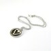 Silver Brass Heart Necklace Hammered Trinity Brass White Glass Pearl Chain Dangle