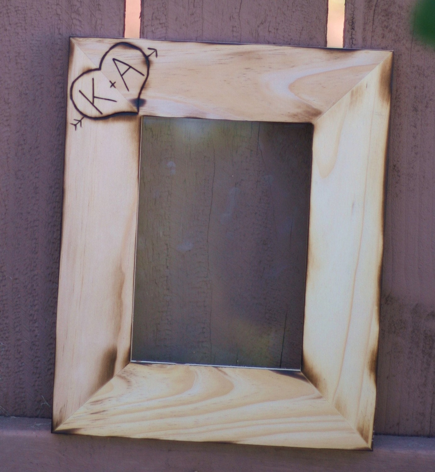Rustic Personalized Wood Frame Wedding Sign
