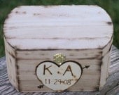 Personalized Wedding Card Box Treasure Keepsake Rustic (item E10469)