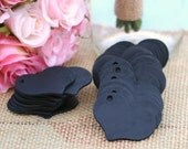 Wedding Chalkboard Hearts Place Cards Escort Cards Rustic Shabby Chic Decor Tags