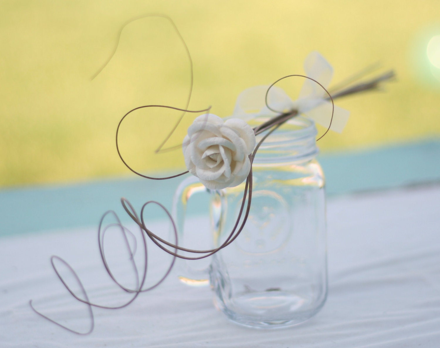 Natural Woodland Vintage Inspired Mini Wand Bouquet (item F10602)