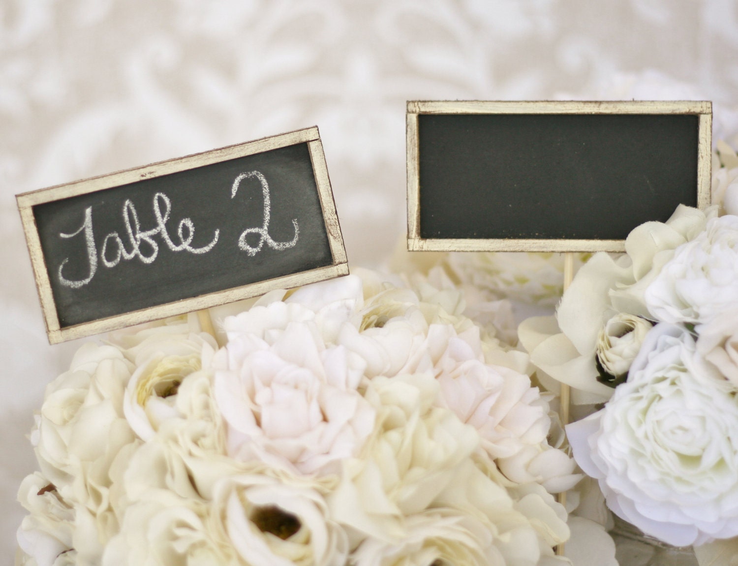 Chalkboard Signs Table Numbers Wedding Rustic Decor SET of 4 (item P10154)
