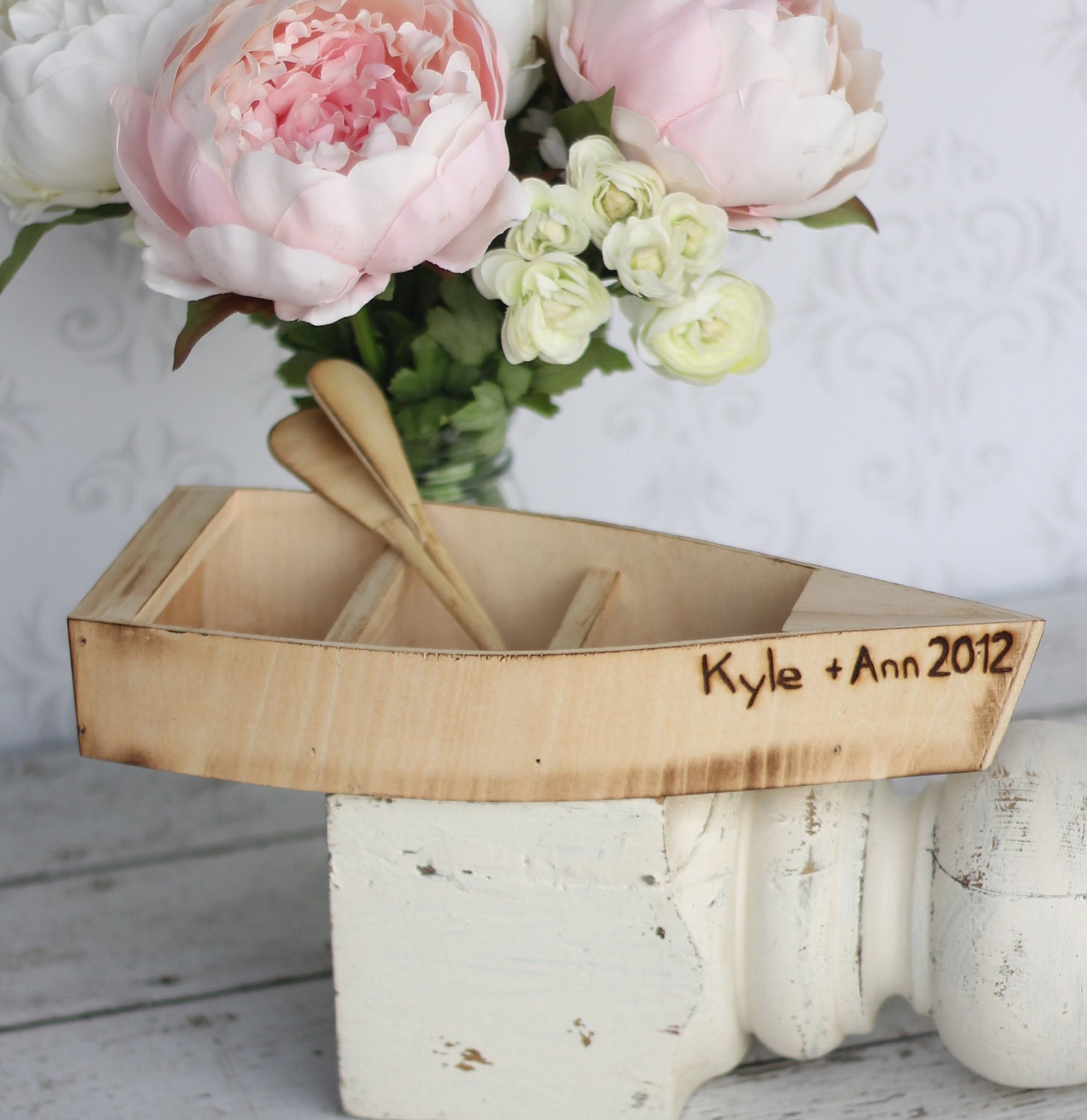 Ring Bearer Personalized Love Boat Lake Beach Nautical Wedding (item E10605)