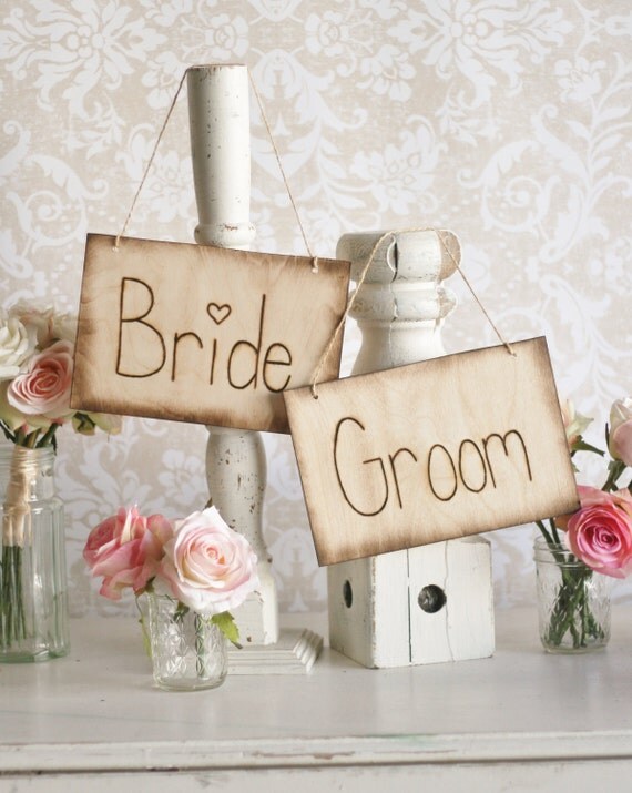 Chair Groom bride  by Bride and rustic Signs Wedding and signs braggingbags item Rustic groom