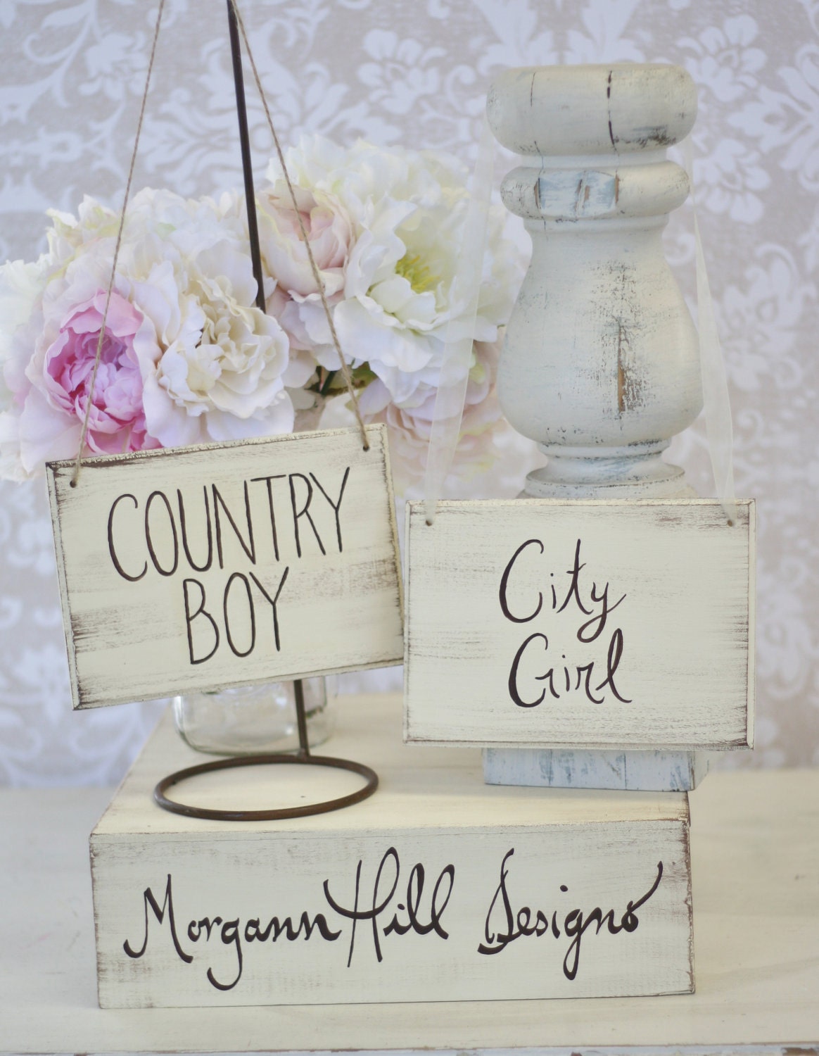 signs Signs Hill and Designs Rustic Wedding Chair Bride Morgann Chic  chic Groom rustic