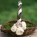 Personalized Flower Girl Basket Woodland Rustic Outdoor Summer Chic