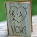 Wedding Vows Book Personalized Vintage Wedding Decor