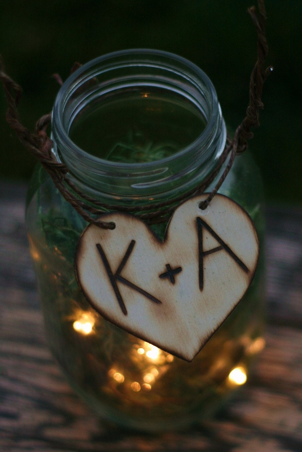 Set of 6 Upcycled Personalized Firefly Lightning Bug Lanterns