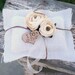Rustic Ring Bearer Pillow Personalized Wood Heart Burlap Roses ranunculus