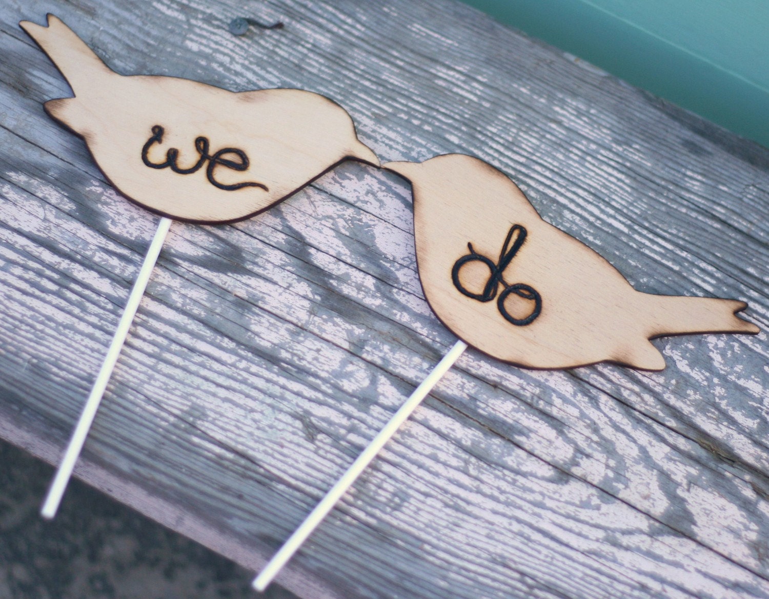 Cake Topper Love Birds Rustic Wedding Decor (item E10046)