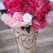 Birch Vase Centerpiece Bride Bouquet Flower Arrangement Holders Personalized