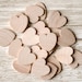100 Wood Hearts Unfinished Wood Craft Supplies DIY Wedding Rustic Chic