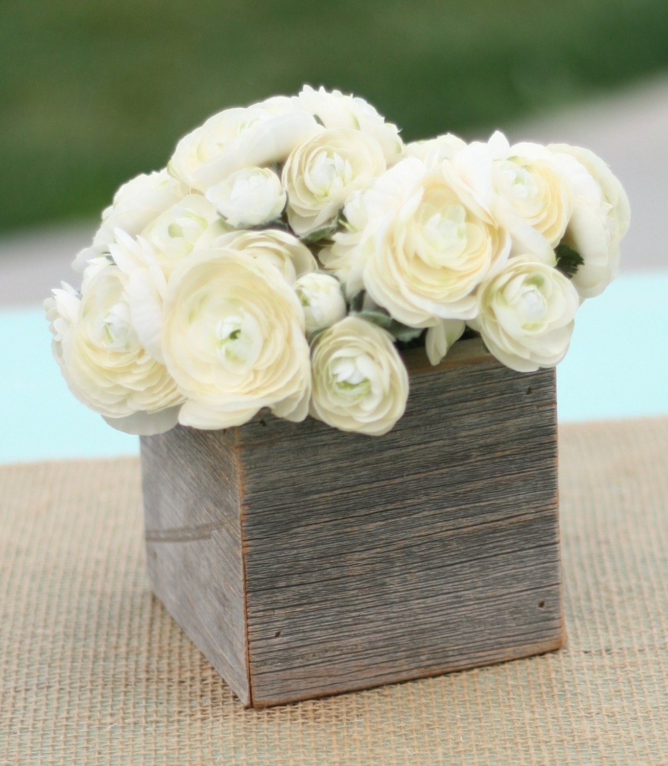 Rustic Barn Wood Planter Vase Wedding Shabby Chic Personalized (item E10528)