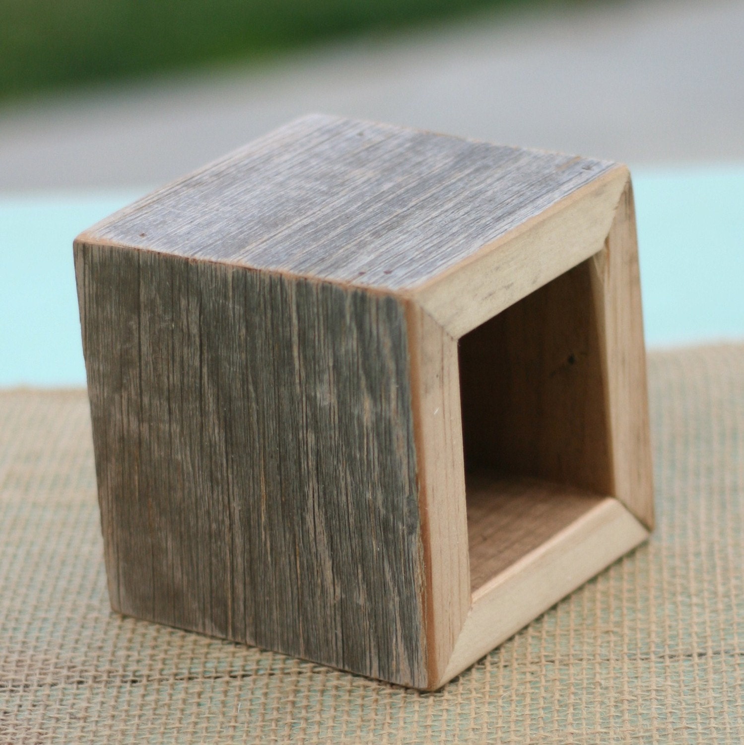 Rustic Barn Wood Planter Vase Wedding Shabby Chic Personalized (item E10528)