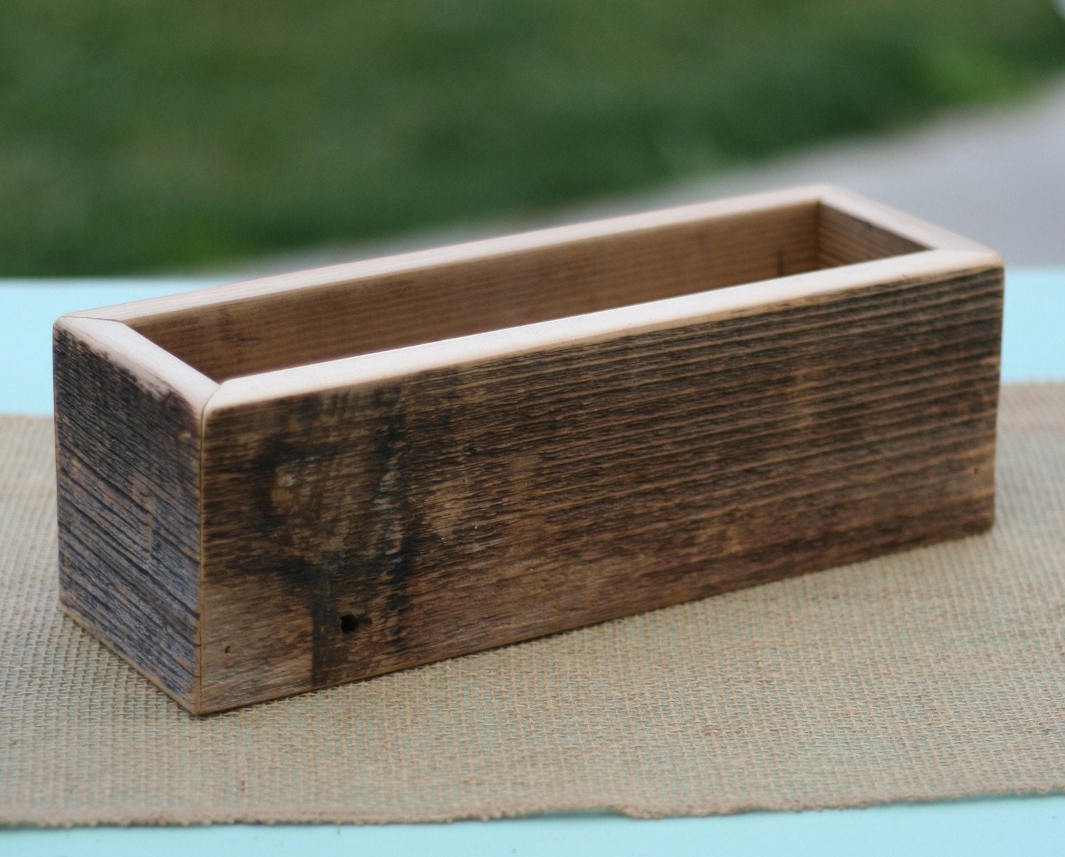Barn Wood Rustic Vase Centerpiece Personalized (item E10165)