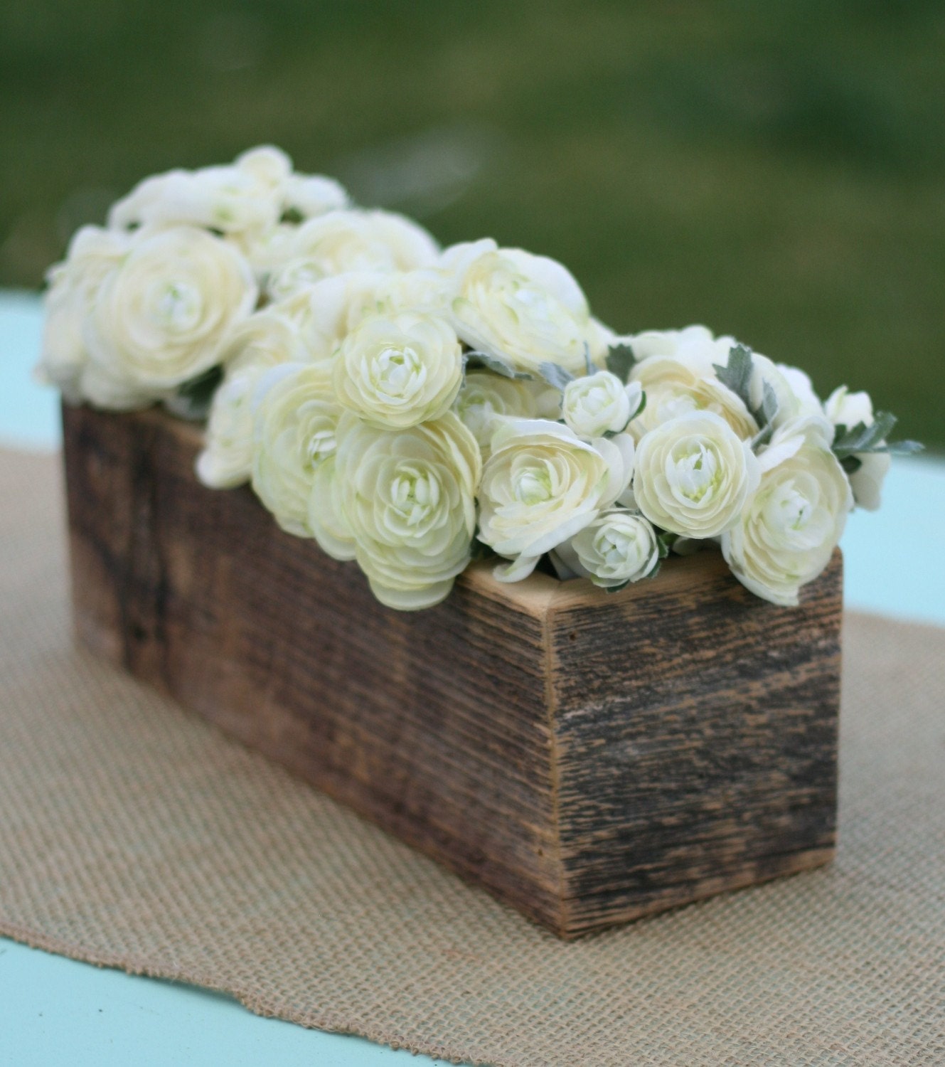 Barn Wood Rustic Vase Centerpiece Personalized (item E10165)