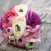 Bride Bouquet Cream Ivory Pink Peony Peonies Ranunculus Stems Wrapped In Grapevines