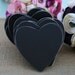 25 Rustic Chalkboard Hearts Wood Table Numbers Place Cards (item D10491)