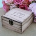 I Do Hand Engraved Wood Ring Bearer Pillow Jewelry Box (item E10403)