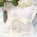 Shabby Chic Ring Bearer Pillow Rustic Burlap Vintage Inspired