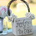 Shabby Chic Flower Girl Basket Rustic Wedding Decor (item B10086)