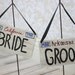 Bride and Groom Chair Signs Custom Wedding Decor (item P10291)