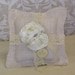 Personalized  Ring Bearer Pillow Rustic Shabby Chic Vintage Charm Custom