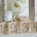 Shabby Chic Table Numbers Rustic Wedding SET of 20 (item P10556)