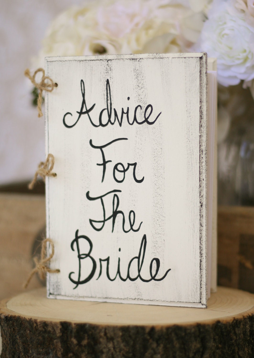 Bridal Shower Guest Book Shabby Chic Wedding Decor (item P10060)