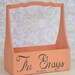 Program Holder Shabby Chic Wedding Rustic Decor
