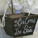 Flower Girl Basket Here Comes The Bride Rustic Wedding Decor (item B10011)