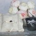 Ring Bearer Pillow Flower Girl Basket Love Quotes SET (item S10387)