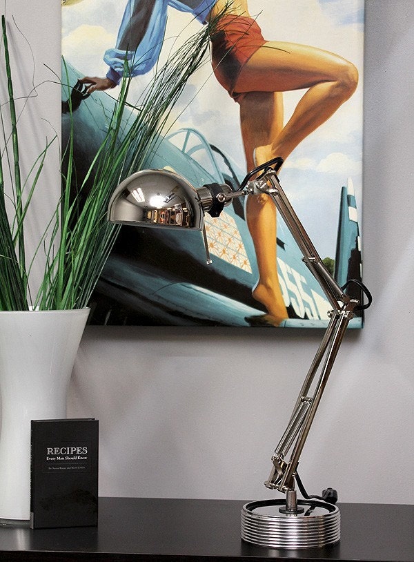 Retention Piston Desk Aviation Art Cessna 182 Skylane Lamp - awesome wedding gift