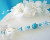 Ceiling Fan Pulls Swarovski Turquoise Blue Crystals Starfish Blue Room Decor Light Pulls