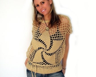 Pinwheel Summer Top Crochet Pattern
