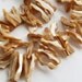 Irregular shell beads drilled off center