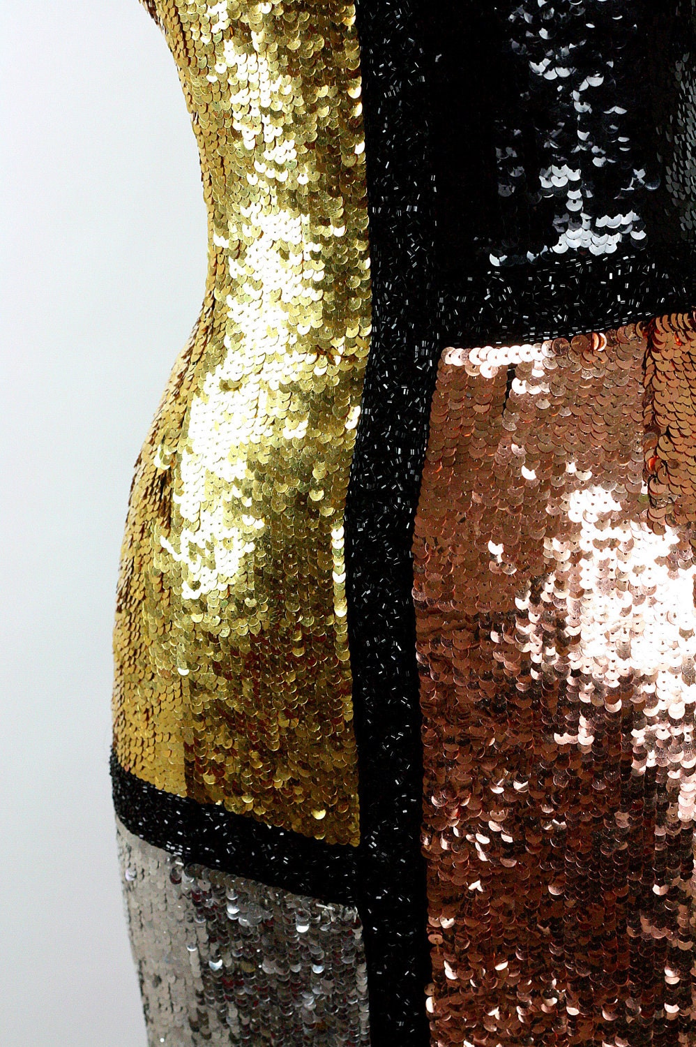 RESERVED Vintage 80s Neiman Marcus NOS  SIlk Sequins Sizzling Hot Party Mini Dress S