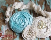 Tiffany Blue Garter- Vintage Style. Perfect gift for bride-to-be