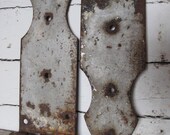 TREASURY ITEM...Antique rusty chippy large metal barn door hinge