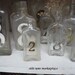 TREASURY ITEM...Vintage bottles with numbers....wedding table markers set of 10....