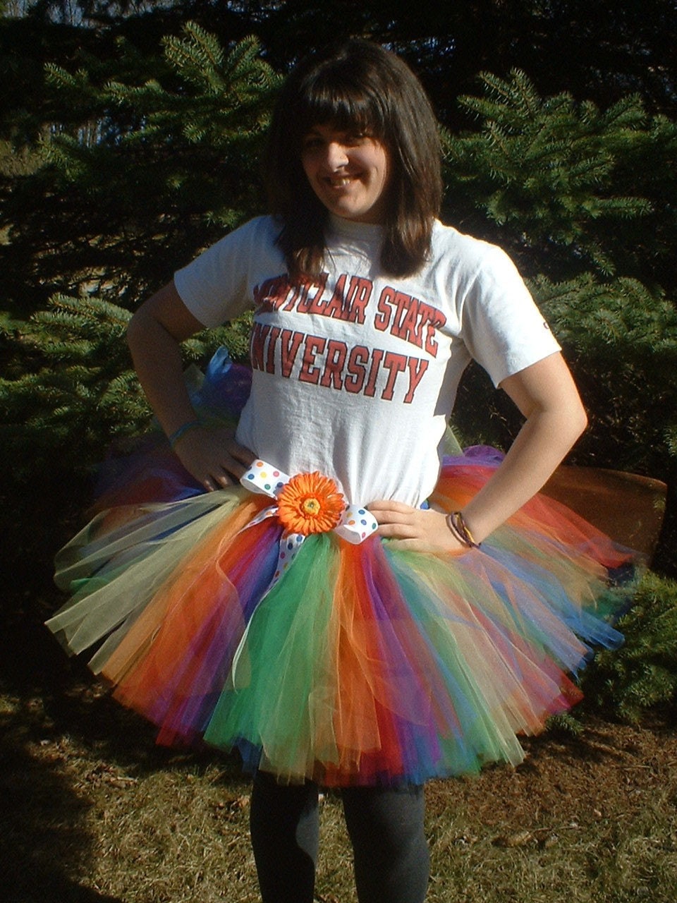 Adult Size Tutu With Free Coordinating Flower Clip by Cuddlehugs