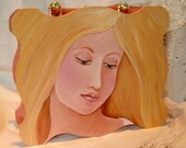 Handbag Hand Painted Double Portrait Boho Purse