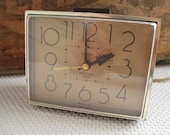 Vintage Westclox Drowse Faux Bois Alarm Clock