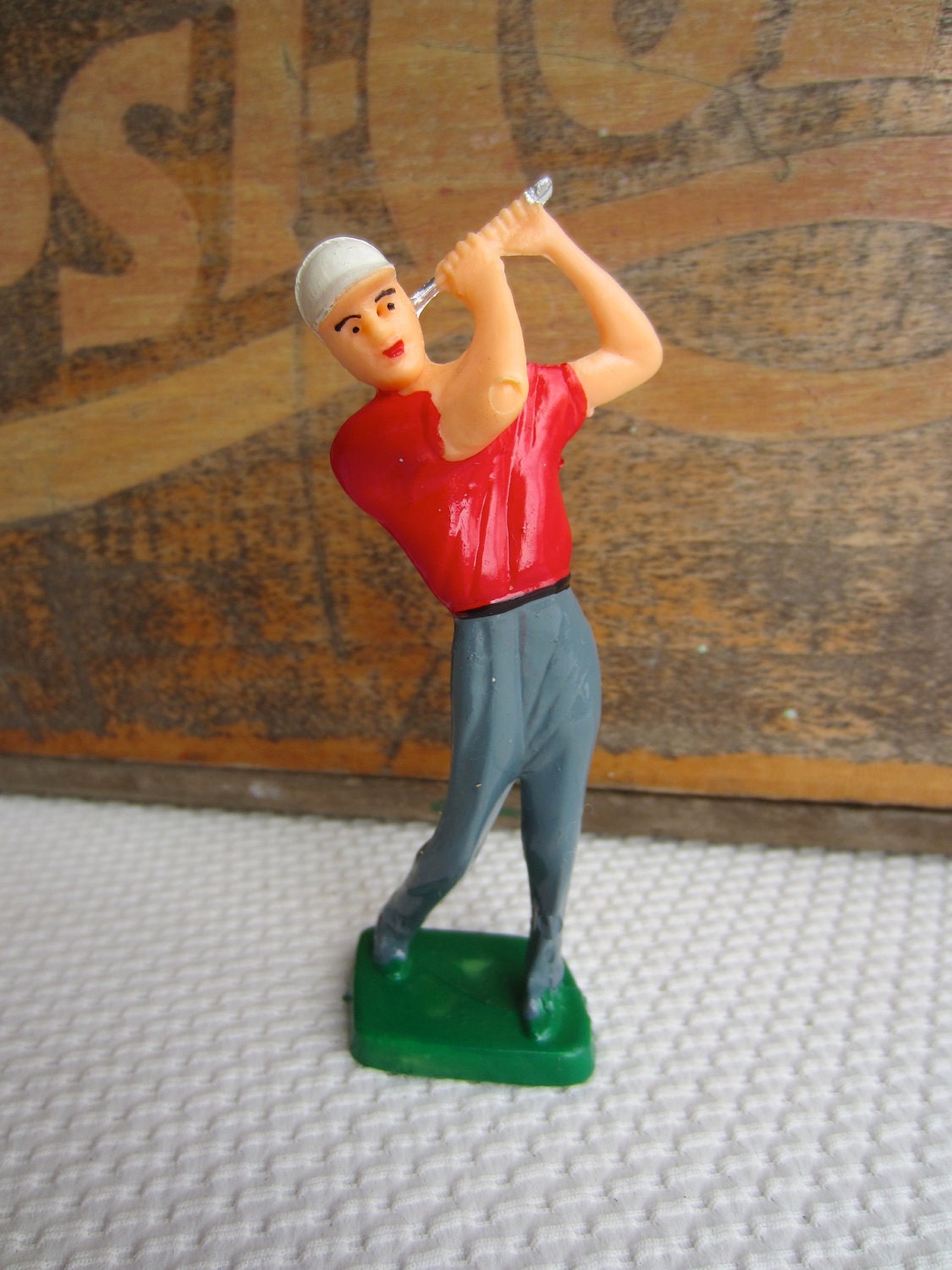 Vintage Male Golfer Cake Topper Birthday for Man by ...