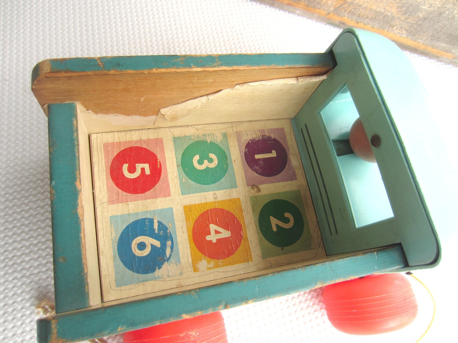 Vintage 1965 Fisher Price Milk Wagon